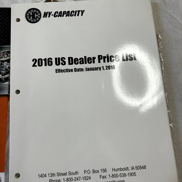 Hy-Capacity 2016 Heavy Duty Parts for Agricultural Equipment Price List new - Picture 3 of 6